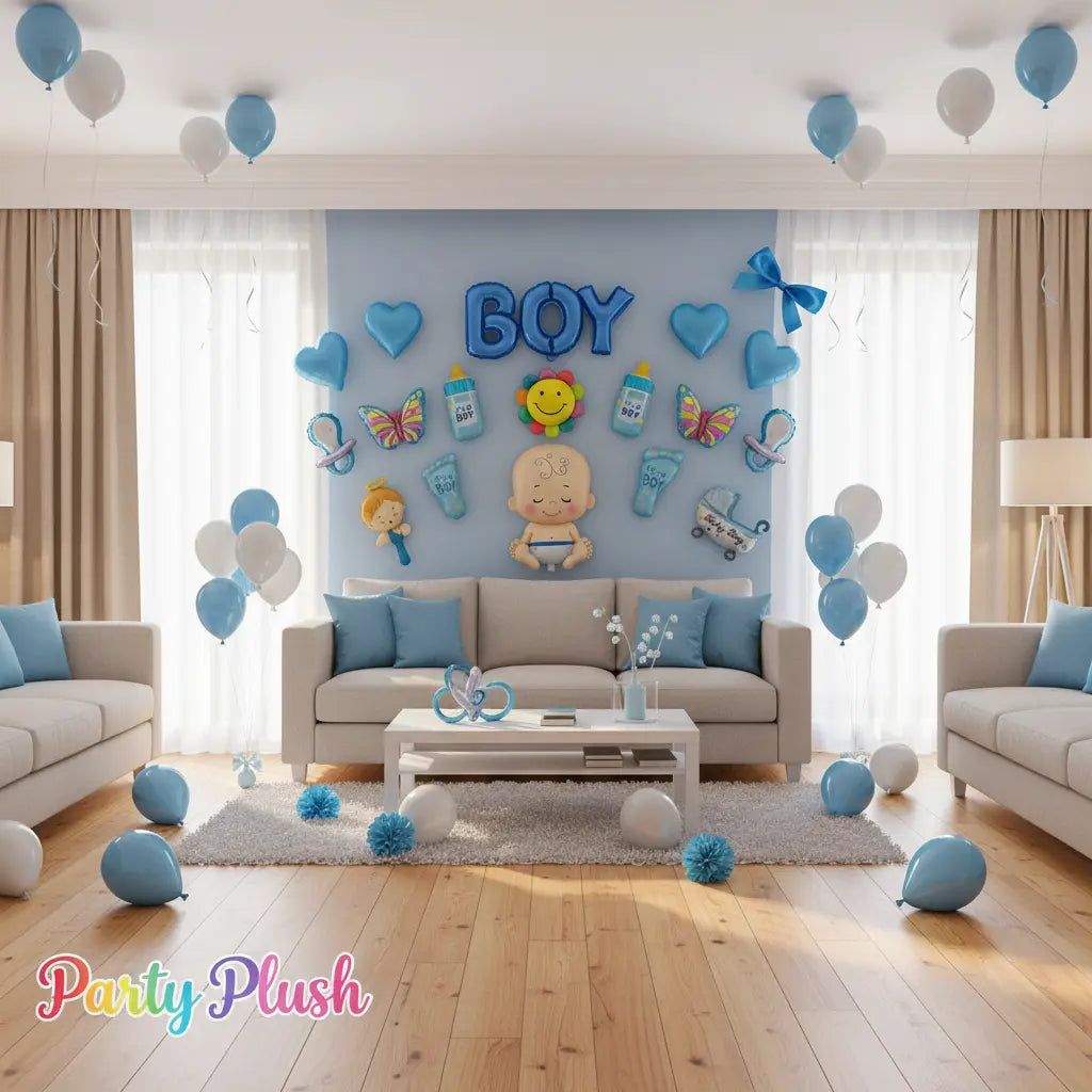Its a Boy 17 Pcs Theme Set For Baby Shower Decoration