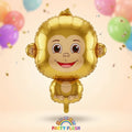 Jungle Monkey Foil Balloon – Inflated Cartoon Animal Party Balloon | Party Plush