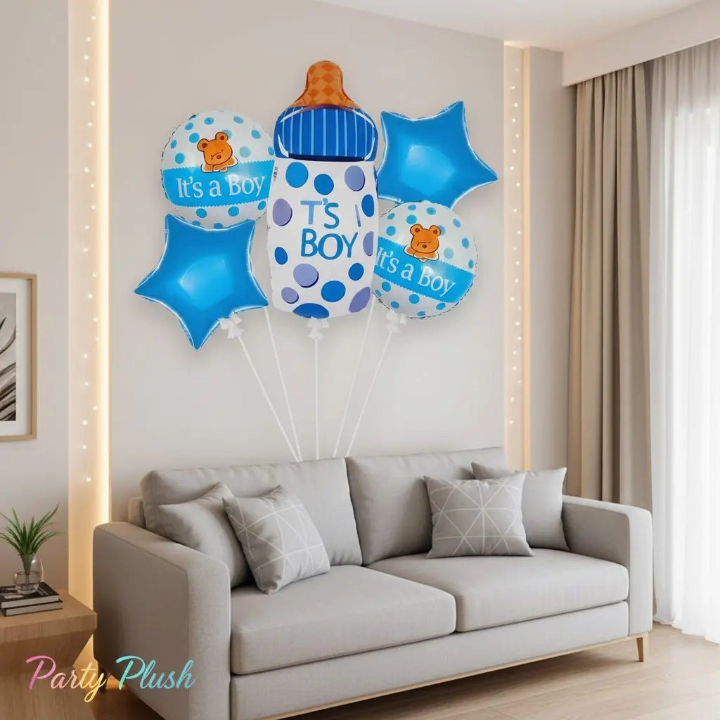 Its a Boy 5 Pcs Decoration Theme Set For Baby Shower Decoration