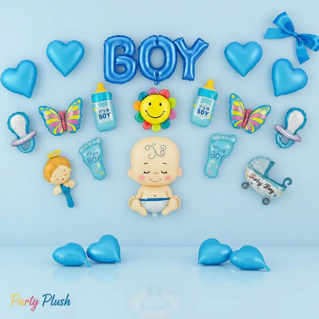 Its a Boy 17 Pcs Theme Set For Baby Shower Decoration