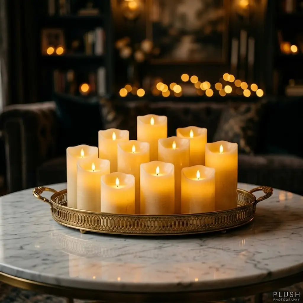 12 Pcs Flameless Candle Lights for Decoration and Celebration