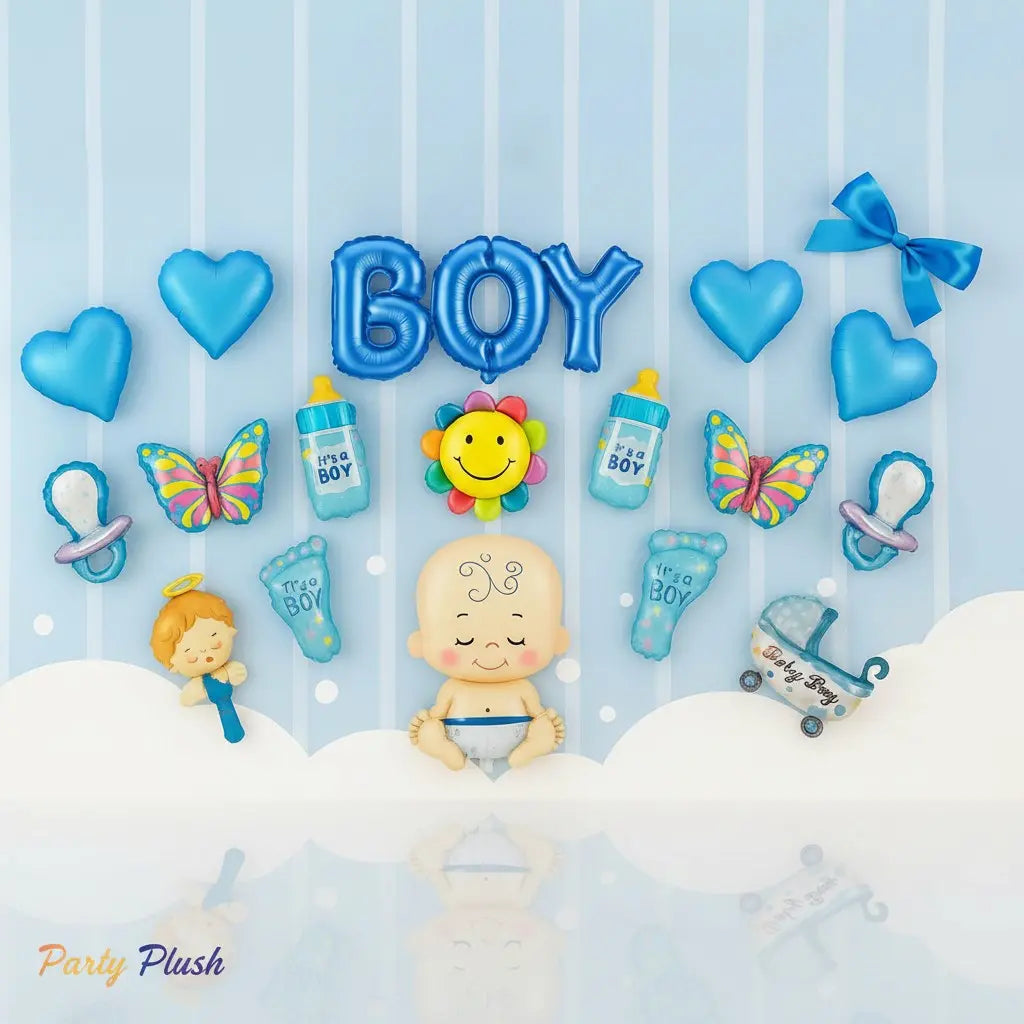Its a Boy 17 Pcs Theme Set For Baby Shower Decoration
