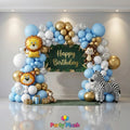 Animal Theme Happy Birthday Decoration Theme Set For Kids Birthday Party