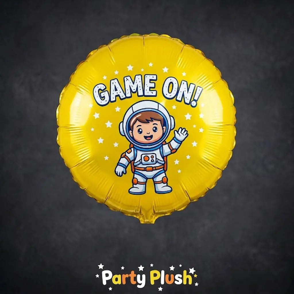 5 Pcs Astronaut Foil Balloon Set | Space Theme Character + Star + Round Balloons | Birthday Party Decoration Pakistan
