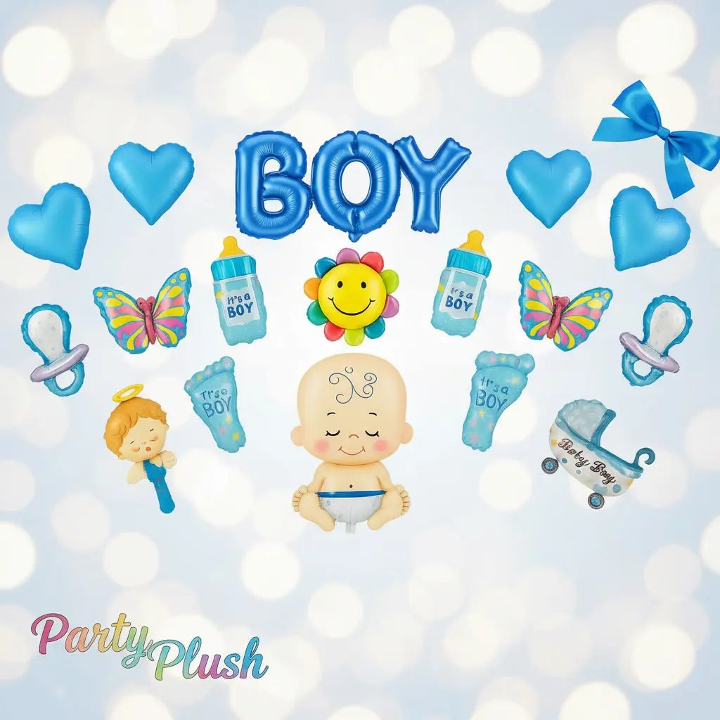 Its a Boy 17 Pcs Theme Set For Baby Shower Decoration