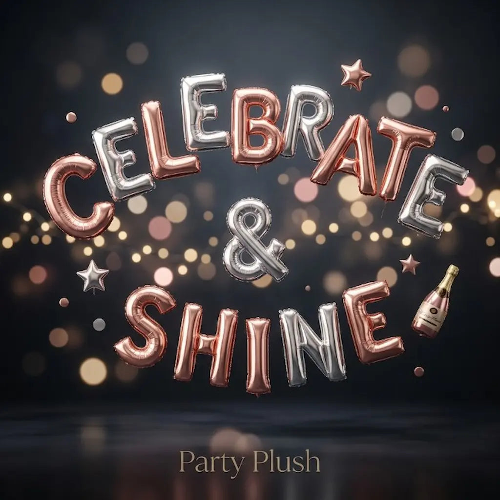 16 Inch Alphabet Foil Balloons For Names and Customized Phases | Silver