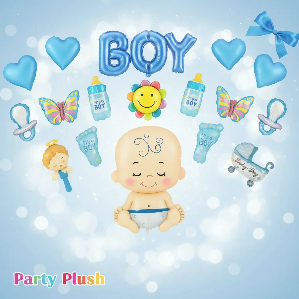 Its a Boy 17 Pcs Theme Set For Baby Shower Decoration