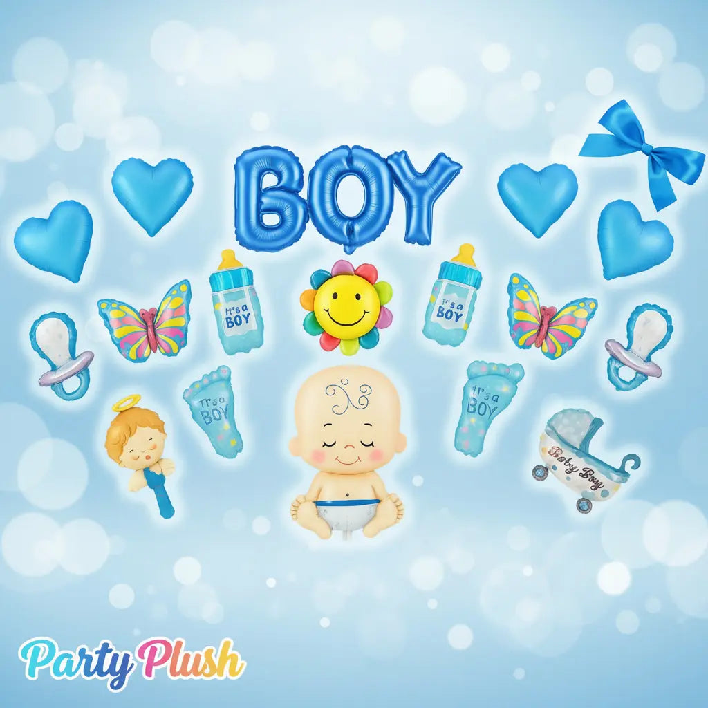 Its a Boy 17 Pcs Theme Set For Baby Shower Decoration