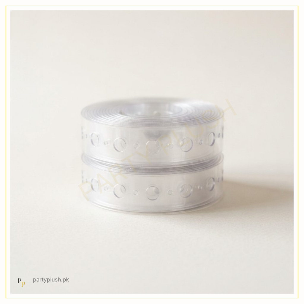 Transparent balloon arch decorating strip roll for balloon garland decoration
