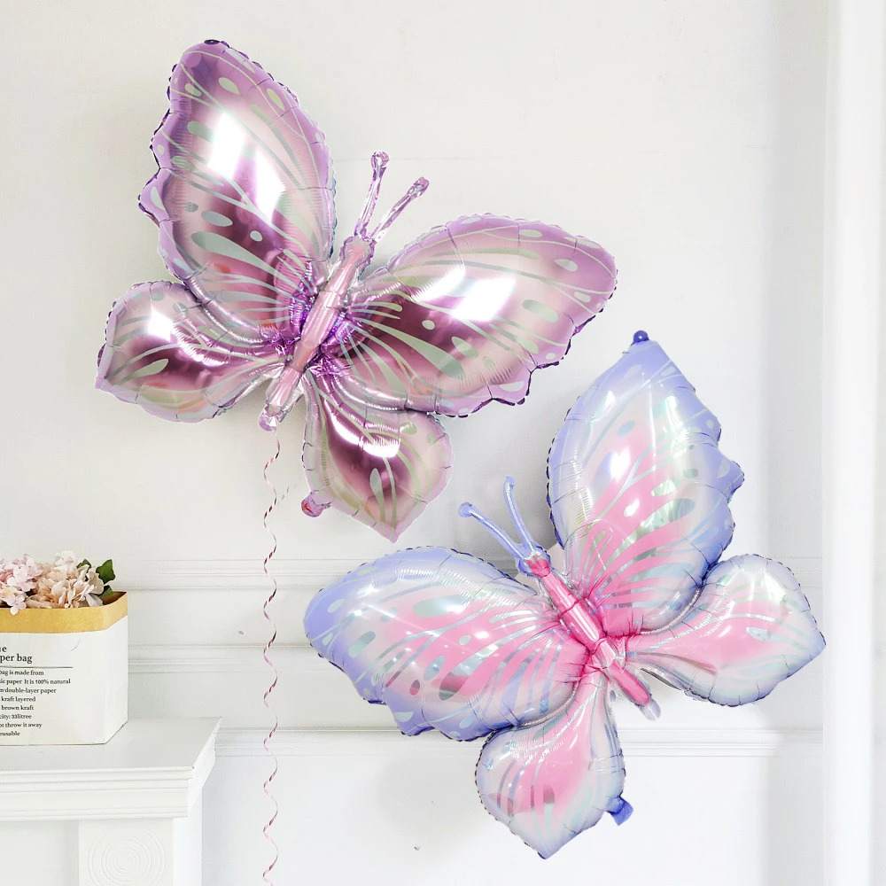 Extra Large Butterfly Foil Balloon | Butterfly Theme Birthday Decoration