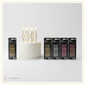 Colorful curly spiral birthday cake candles for cake decoration