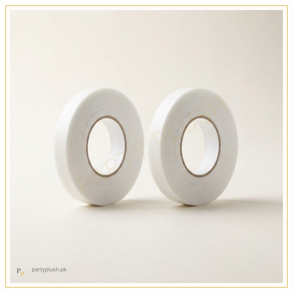 Double sided foam tape roll for balloon decoration and party backdrop installation
