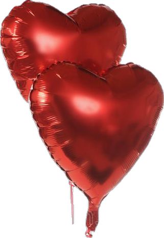 12 Pcs Red Color Heart Shaped Foil Balloons For Romantic Decoration
