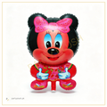 Minnie Mouse foil balloon with pink bow for girls birthday party decoration