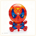Red and blue Spider Hero foil balloon for kids superhero birthday decoration