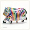 Colorful zebra foil balloon for kids jungle and safari birthday decoration