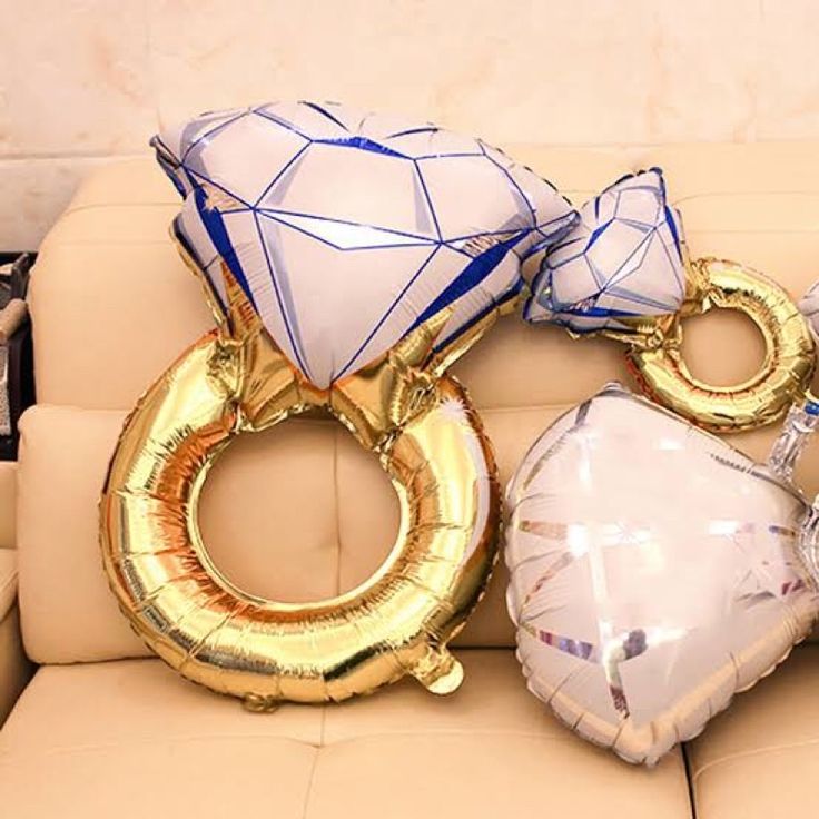 💍 Extra Large Ring Foil Balloon – Perfect for Engagement &amp; Bride-to-Be Decoration 🎉