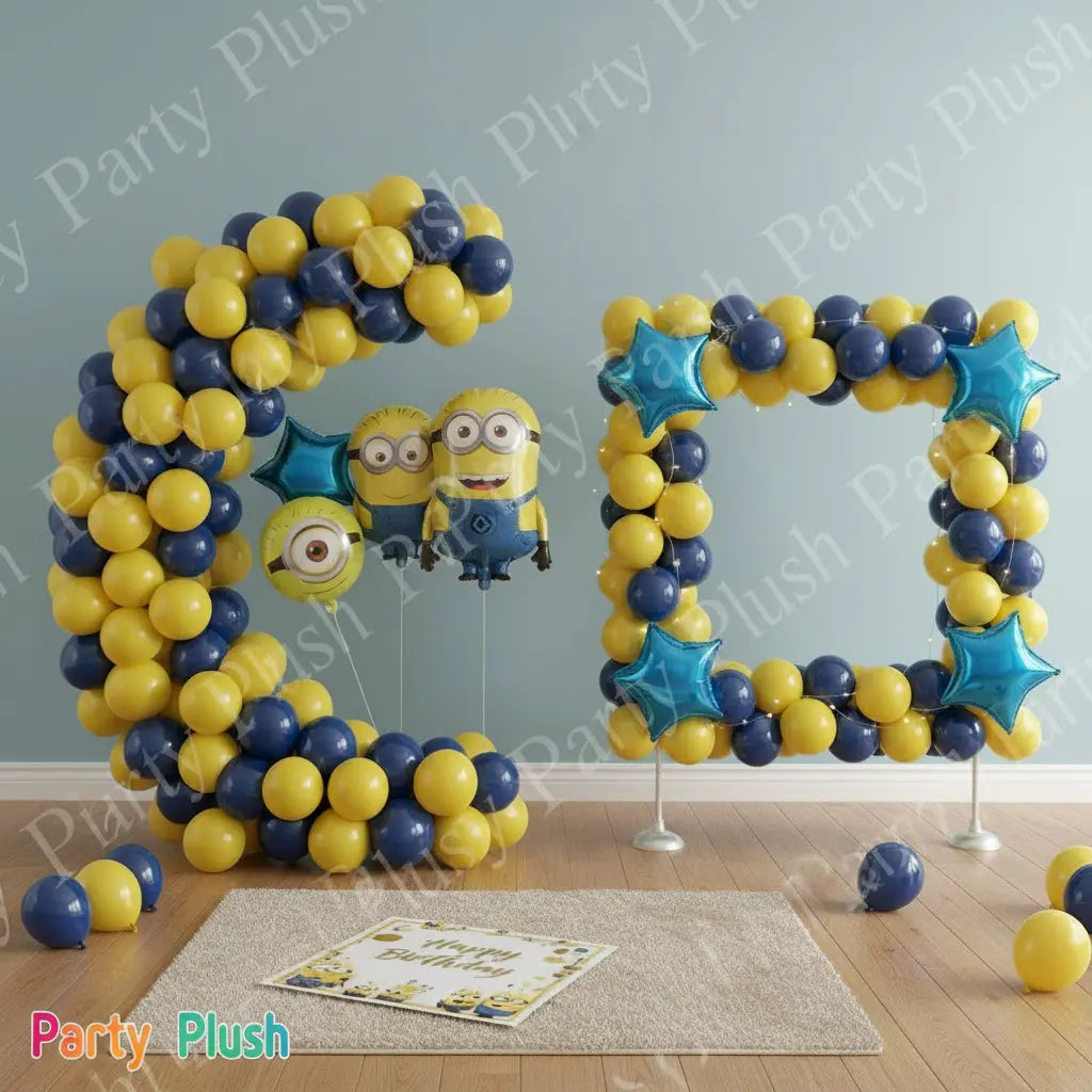Minions Happy Birthday Decoration Theme Set for Kids Birthday Decoration