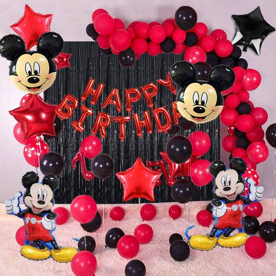 Minnie Mouse Happy Birthday Decoration Theme Set for Girls Birthday Decoration