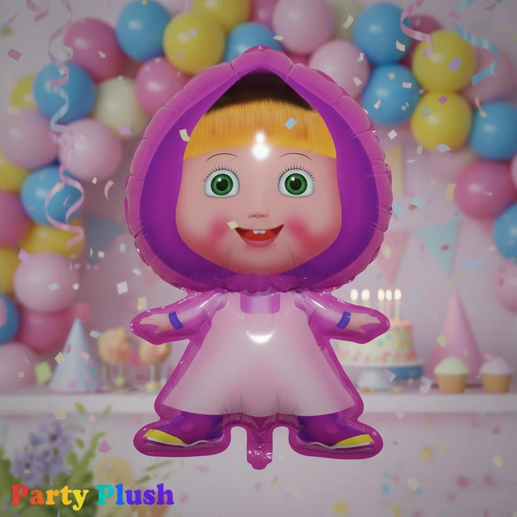 Masha Foil Balloon for Kids Birthday Party Decoration | Party Plush