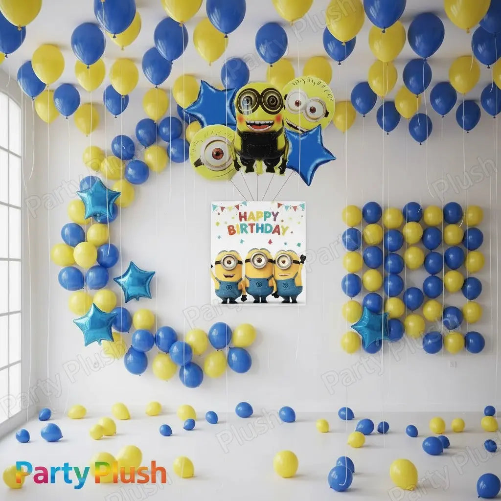 Minions Happy Birthday Decoration Theme Set for Kids Birthday Decoration