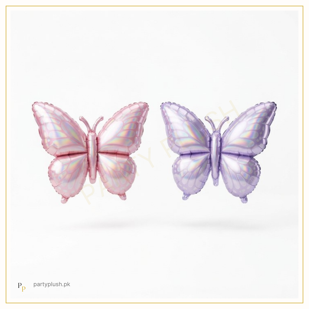 Extra large colorful butterfly foil balloon for butterfly theme birthday decoration